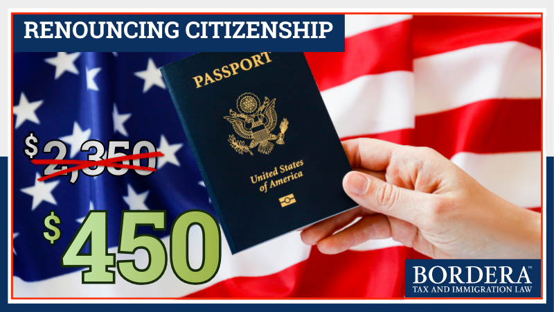 The $2,350 Wall Just Fell: What the New $450 Renunciation Fee Really Means